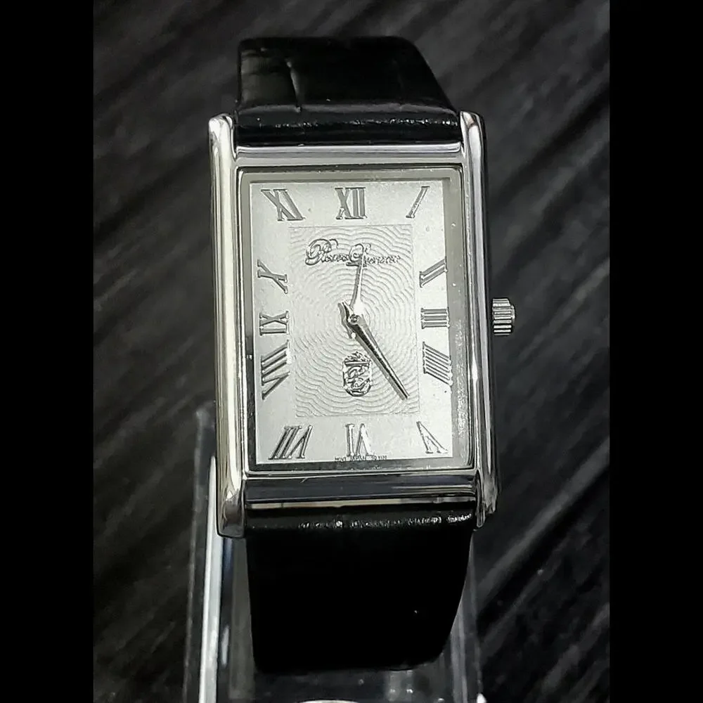 Pierre Lucerne SQ Mens Tank Watch Wave‎ Roman Dial